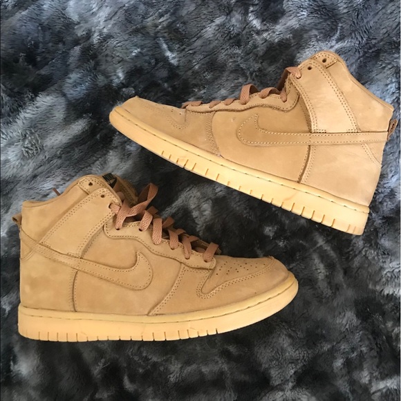 Nike Shoes - Nike Wheat / Nubuck Sneakers Air Jordan Retro High